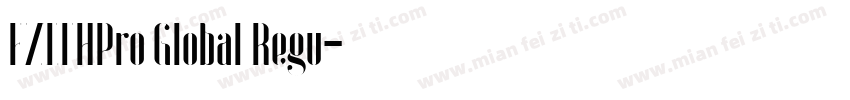 FZLTHPro Global Regu字体转换